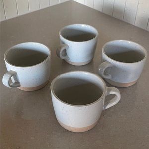 Crate & Barrel Welcome II Mug - Set of 4 Mugs